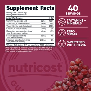 Foto 2 | Paquete De 40 Barras Nutricost Advanced Hydration Complex De Electrolytes Complex - Venta Internacional.