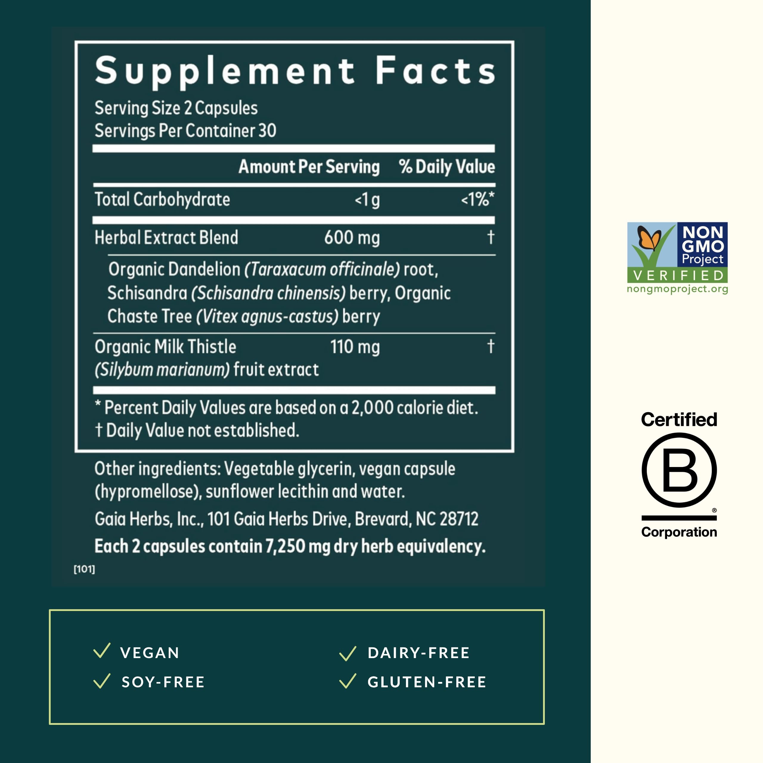 Foto 3 pulgar | Suplemento Gaia Herbs Cycle Support Hormone Balance 60 Cápsulas - Venta Internacional.