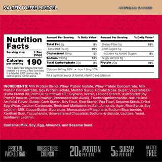 Foto 3 | Pretzel Protein Snack Bar Bsn Protein Crisp Con Caramelo Salado, 20 G - Venta Internacional.