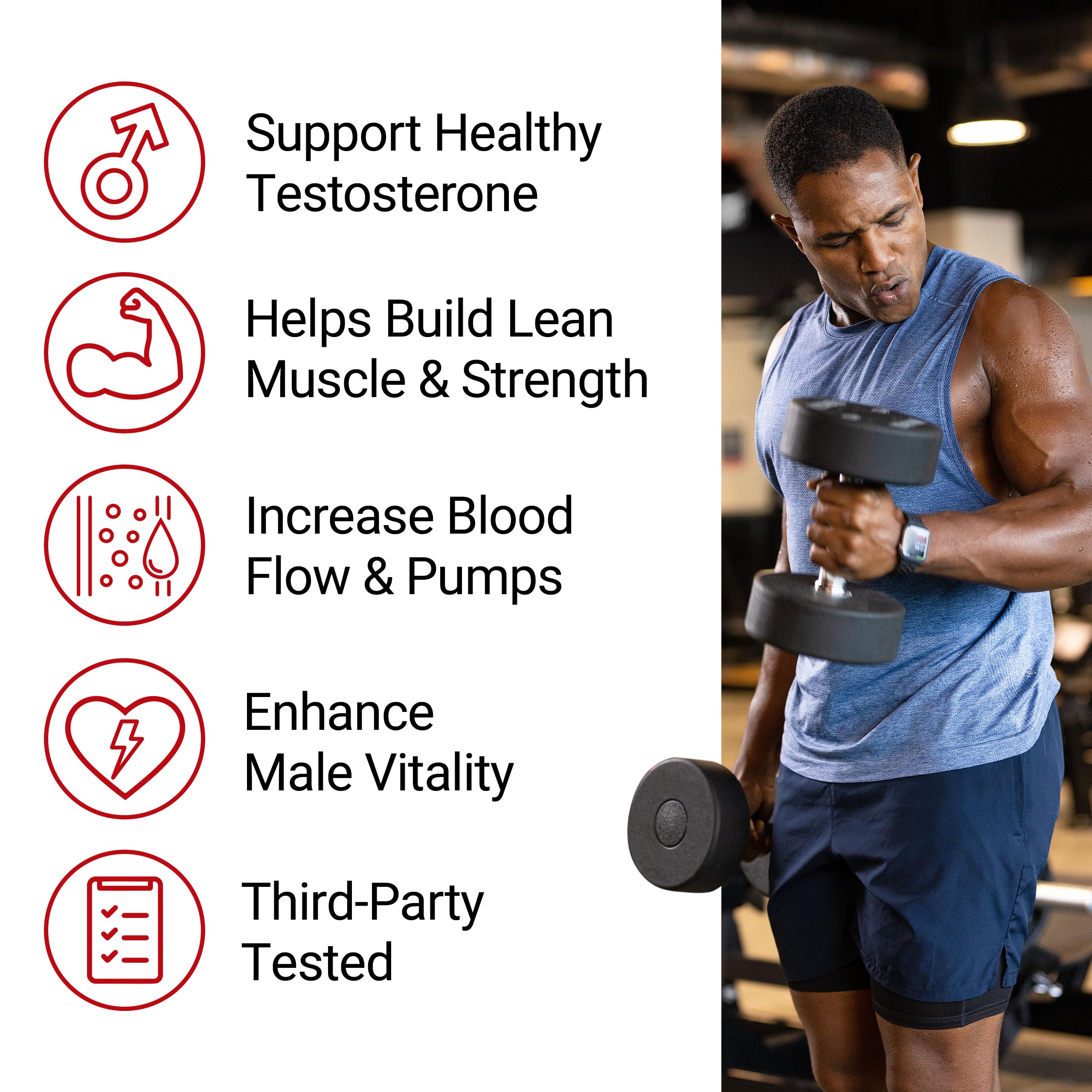 Foto 3 pulgar | Testosterone Booster Force Factor Test X180 Alpha 120 Cápsulas - Venta Internacional.