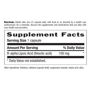 Foto 4 | Suplemento Country Life De Ácido R-lipoico 100 Mg 60 Cápsulas Veganas - Venta Internacional.