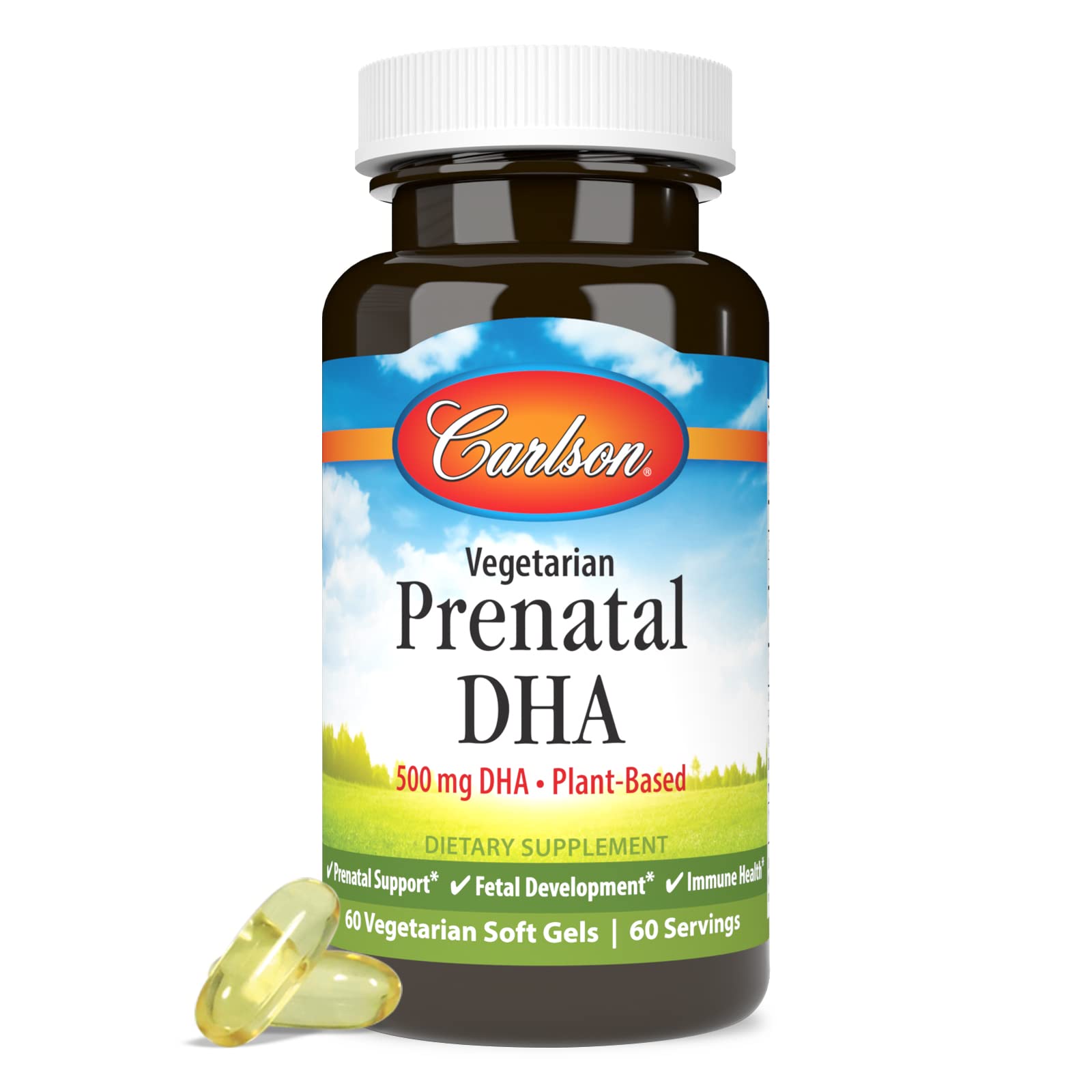 Foto 7 | Suplemento Carlson Vegetarian Prenatal Dha En Cápsulas Blandas De 500 Mg - Venta Internacional.