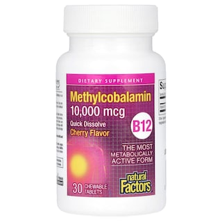 Foto 3 | Suplemento Natural Factors B12, Metilcobalamina, 10,000 Mcg - Venta Internacional.