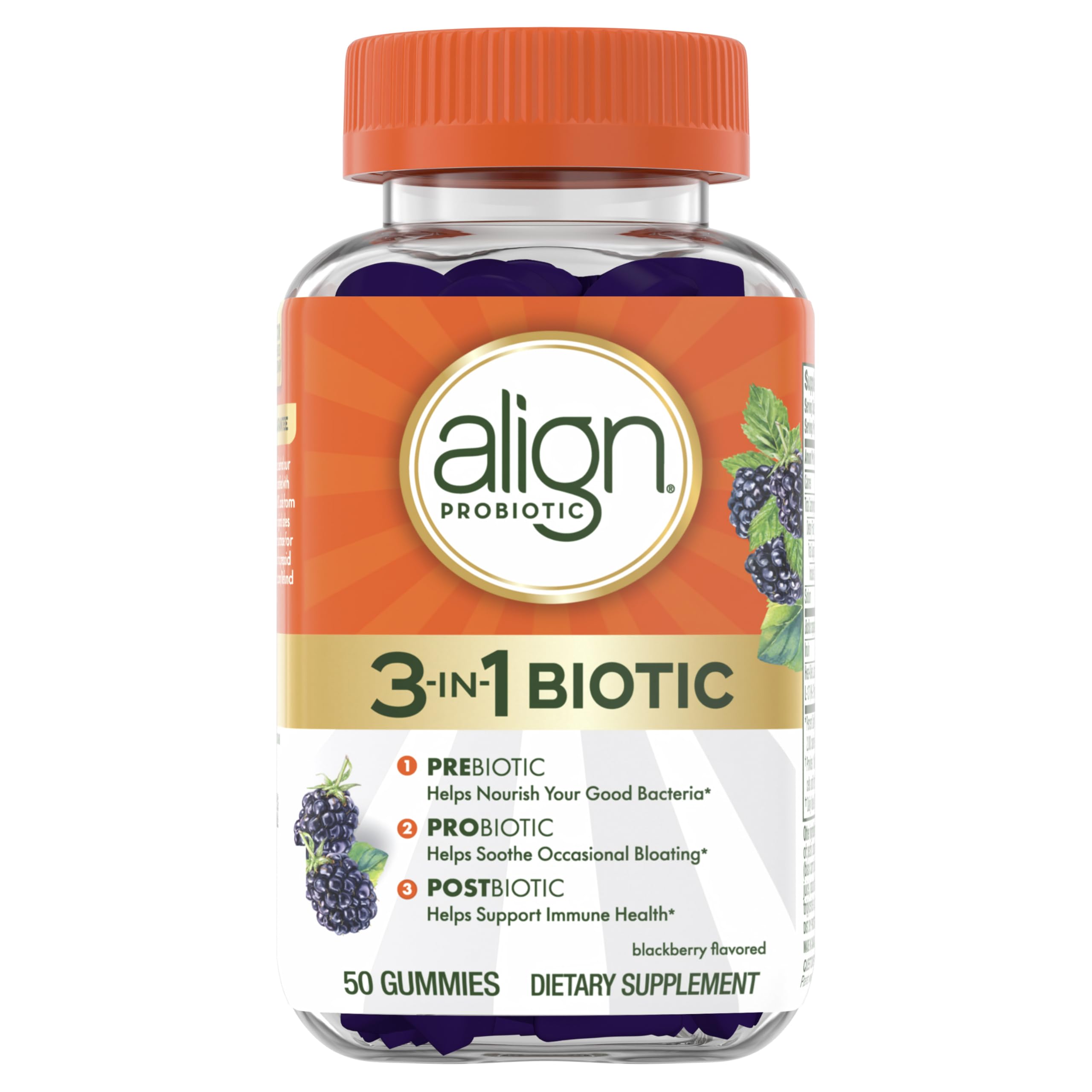Foto 1 | Gomitas Bióticas 3 En 1 Supplement Align Probiotic 50 Unidades - Venta Internacional.