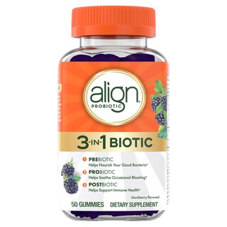Foto 1 | Gomitas Bióticas 3 En 1 Supplement Align Probiotic 50 Unidades - Venta Internacional.