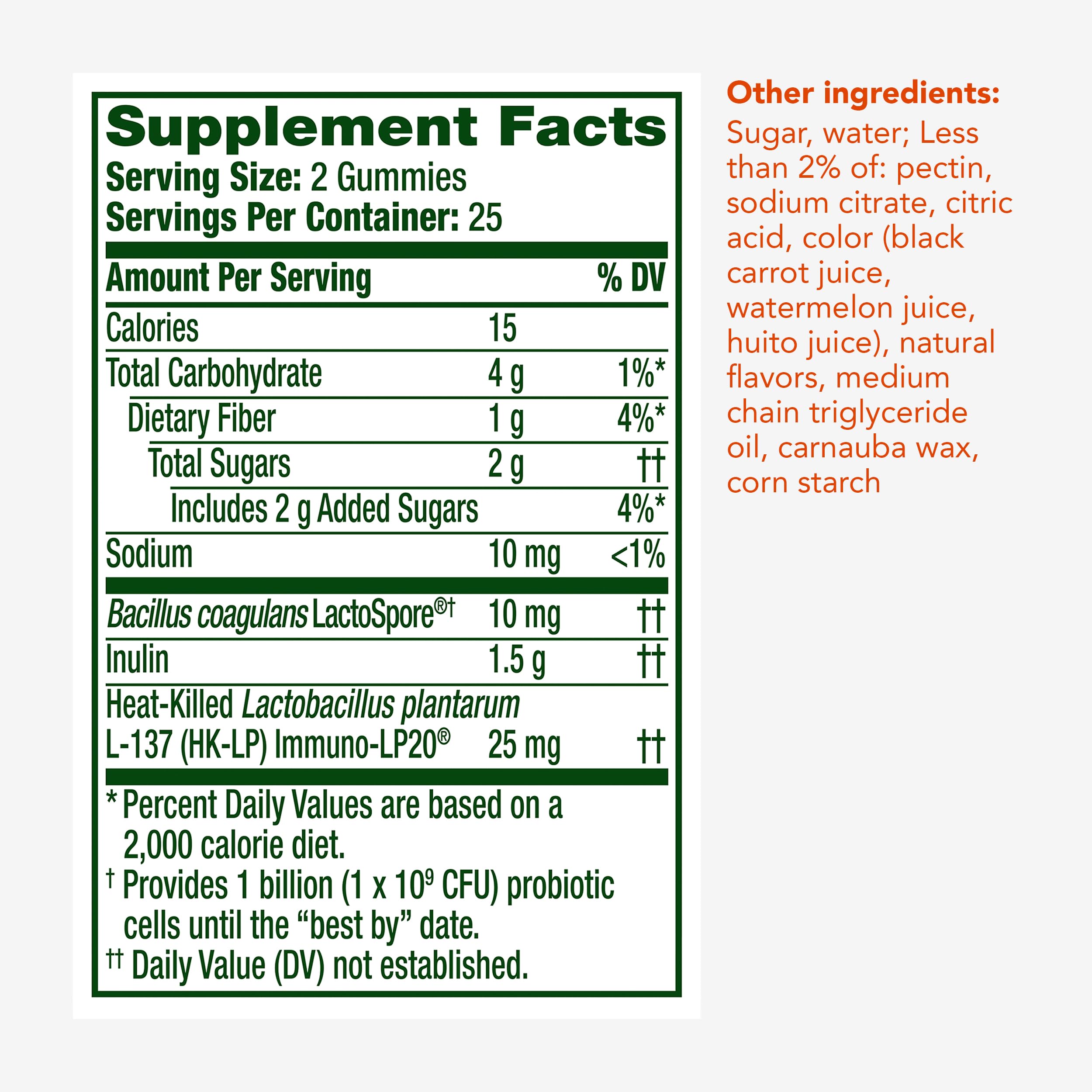 Foto 5 | Gomitas Bióticas 3 En 1 Supplement Align Probiotic 50 Unidades - Venta Internacional.