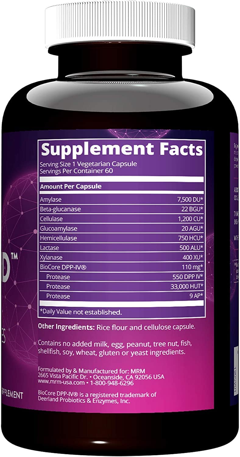 Foto 3 pulgar | Suplemento Para Enzimas Digestivas Gluten-aid™ De Mrm Nutrition, 60 Porciones - Venta Internacional.