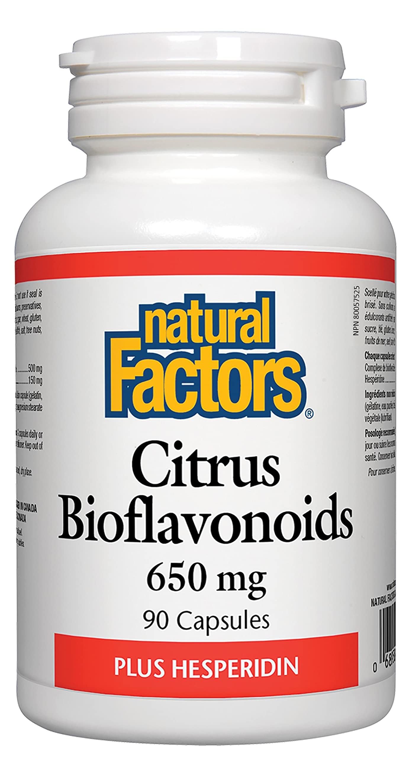 Foto 2 pulgar | Suplemento De Bioflavonoides Cítricos De Natural Factors 650 Mg 90 Cápsulas - Venta Internacional.
