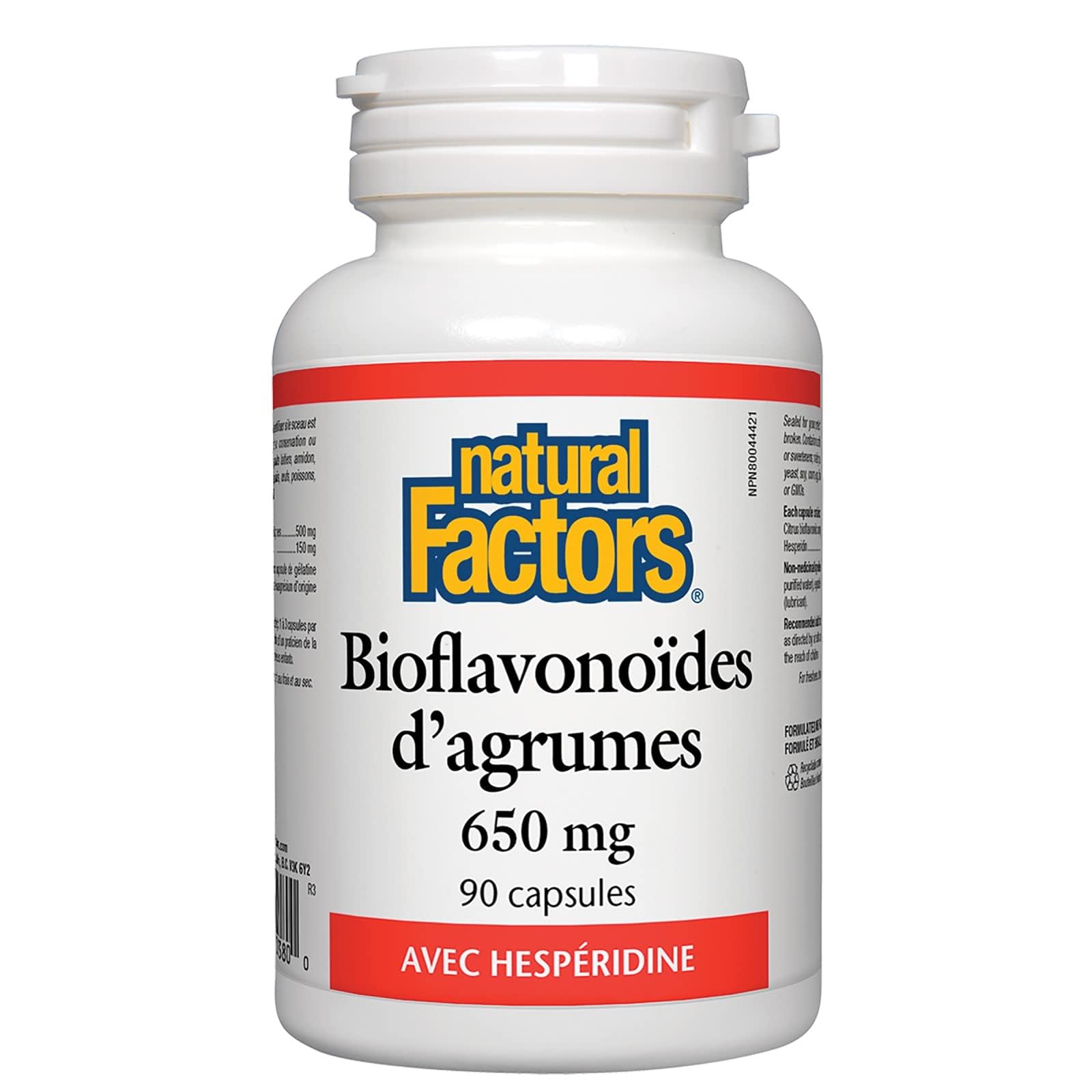 Foto 4 pulgar | Suplemento De Bioflavonoides Cítricos De Natural Factors 650 Mg 90 Cápsulas - Venta Internacional.
