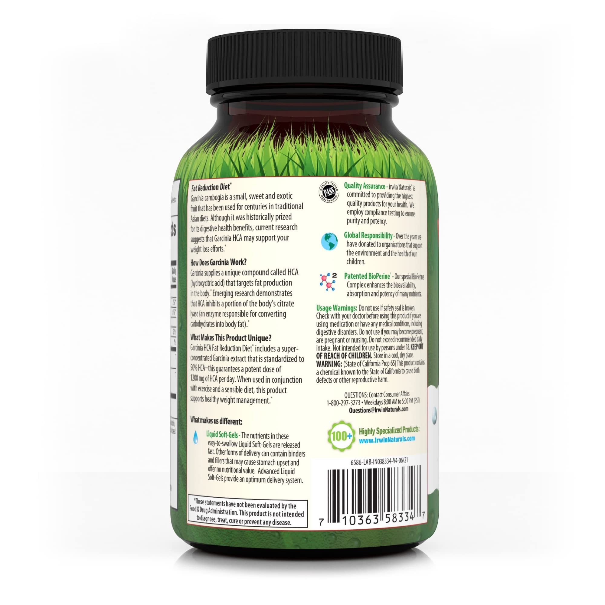 Foto 4 pulgar | Suplemento Irwin Naturals Garcinia Hca Para Reducir La Grasa, 90 Unidades - Venta Internacional.