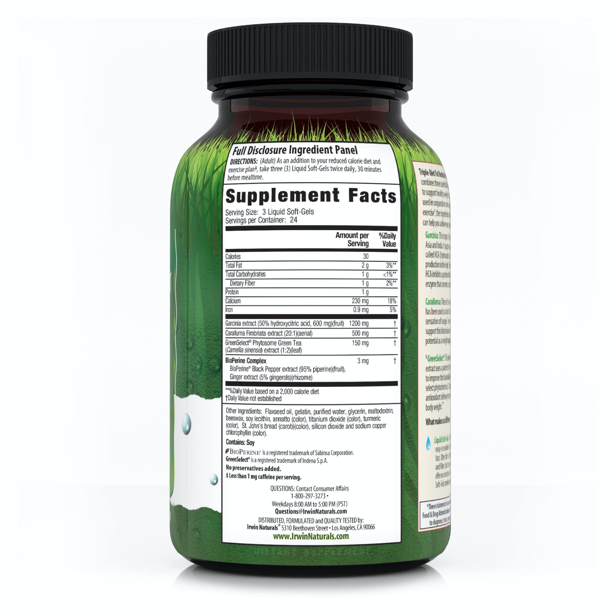 Foto 3 pulgar | Suplemento Irwin Naturals Triple-diet Para Reducir La Grasa, 72 Cápsulas Blandas - Venta Internacional.
