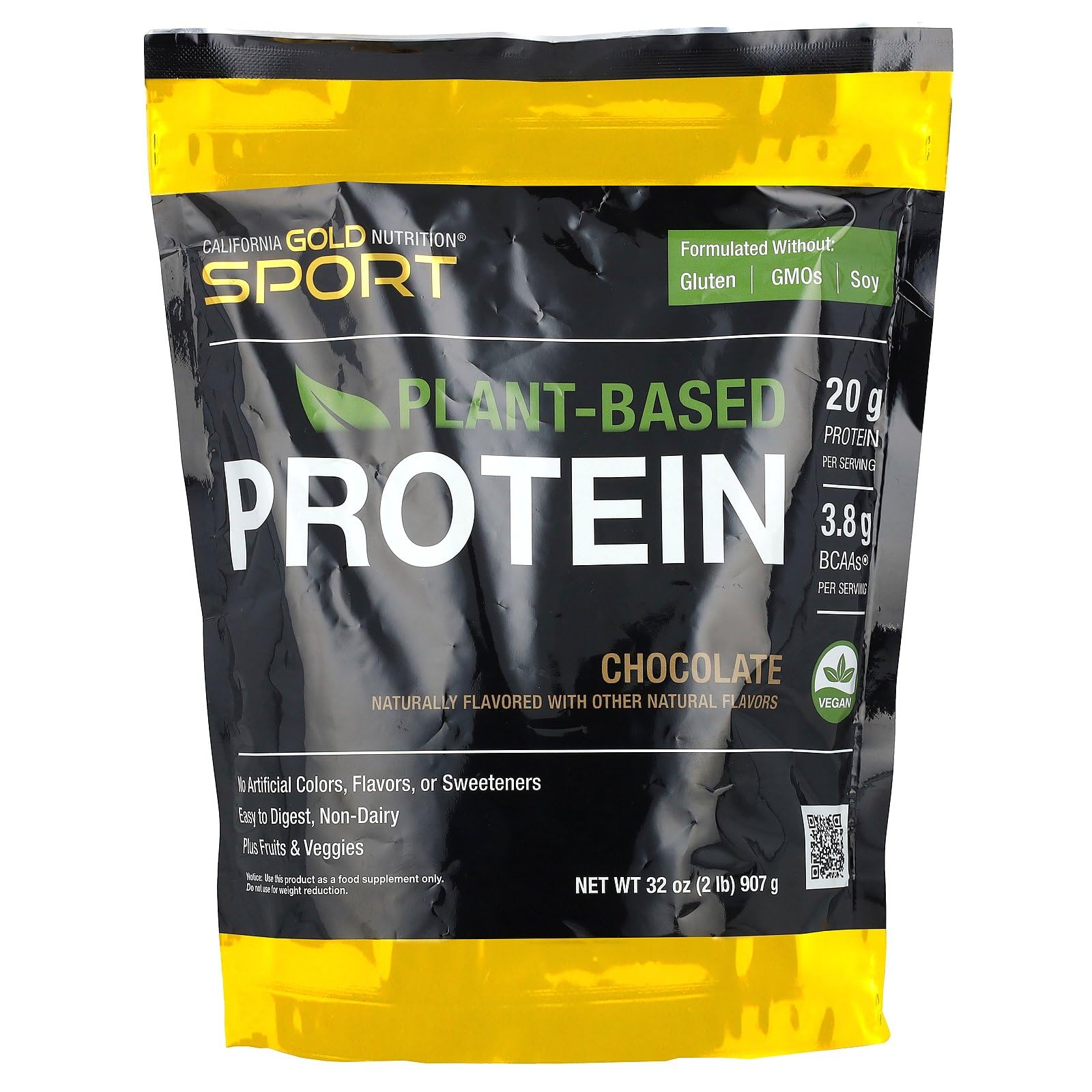 Foto 2 pulgar | Proteína De Origen Vegetal California Gold Nutrition Sport 907 G - Venta Internacional.