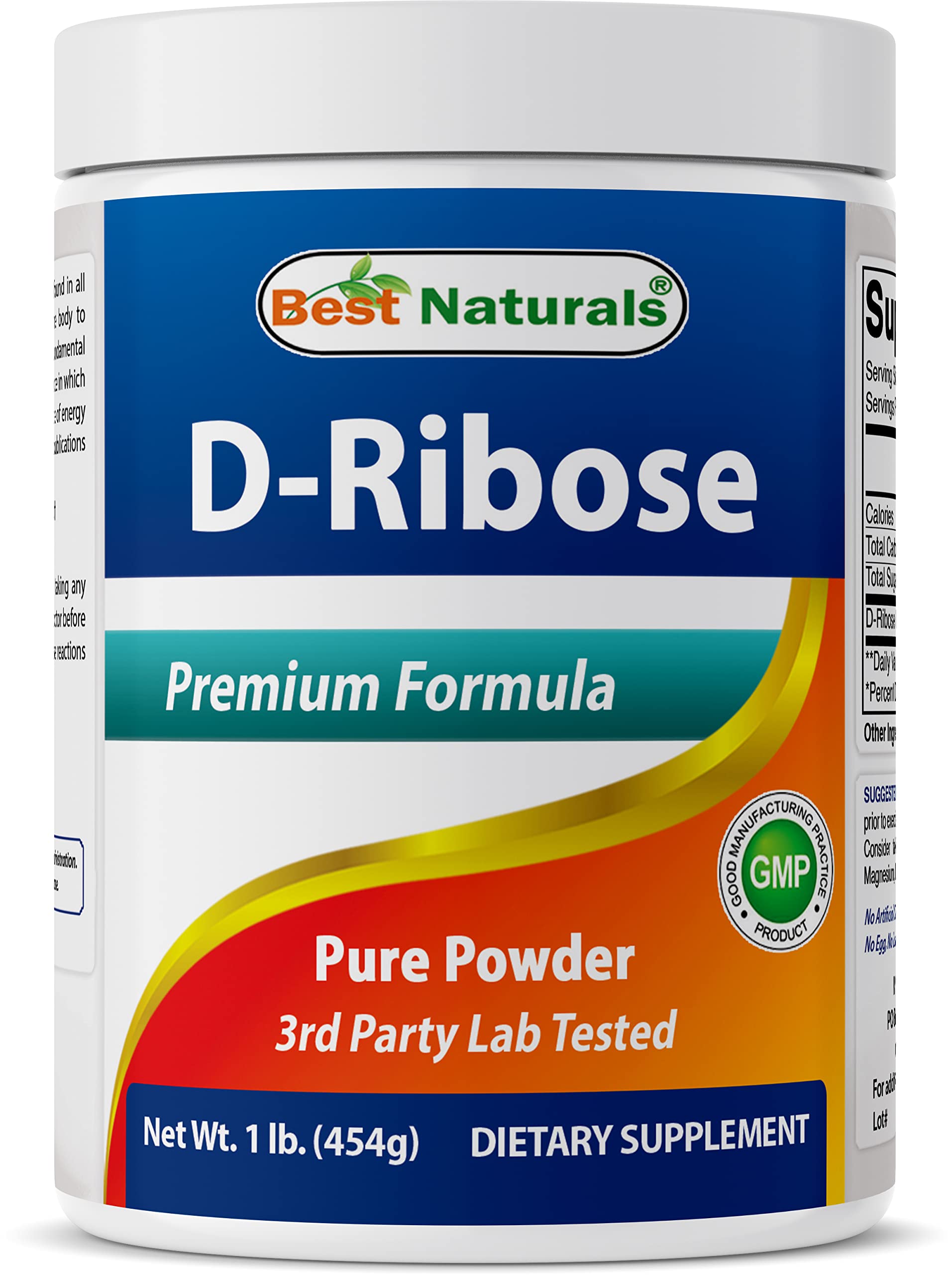 Foto 2 pulgar | Suplemento Best Naturals D-ribosa En Polvo 454 G - Venta Internacional.