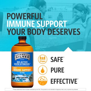 Foto 2 | Suplemento De Hidrosol De Plata Bioactivo Sovereign Silver 946 Ml - Venta Internacional.