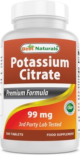 Foto 1 | Suplemento Best Naturals Citrato De Potasio 99 Mg 500 Comprimidos - Venta Internacional.