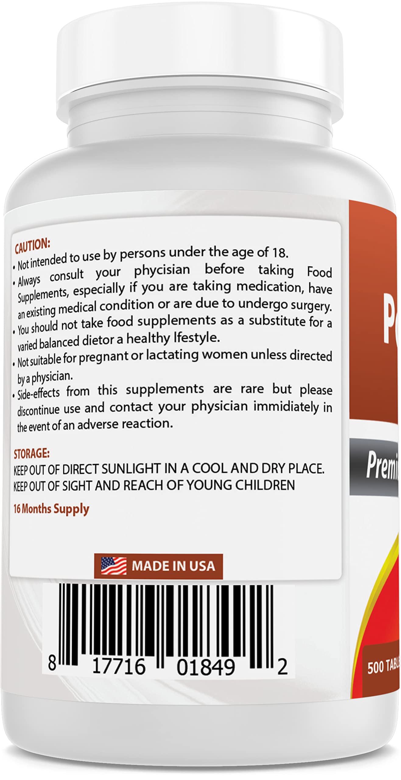 Foto 4 pulgar | Suplemento Best Naturals Citrato De Potasio 99 Mg 500 Comprimidos - Venta Internacional.