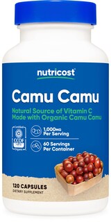 Foto 1 | Suplemento Nutricost Camu Camu 1000 Mg 120 Cápsulas - Venta Internacional.