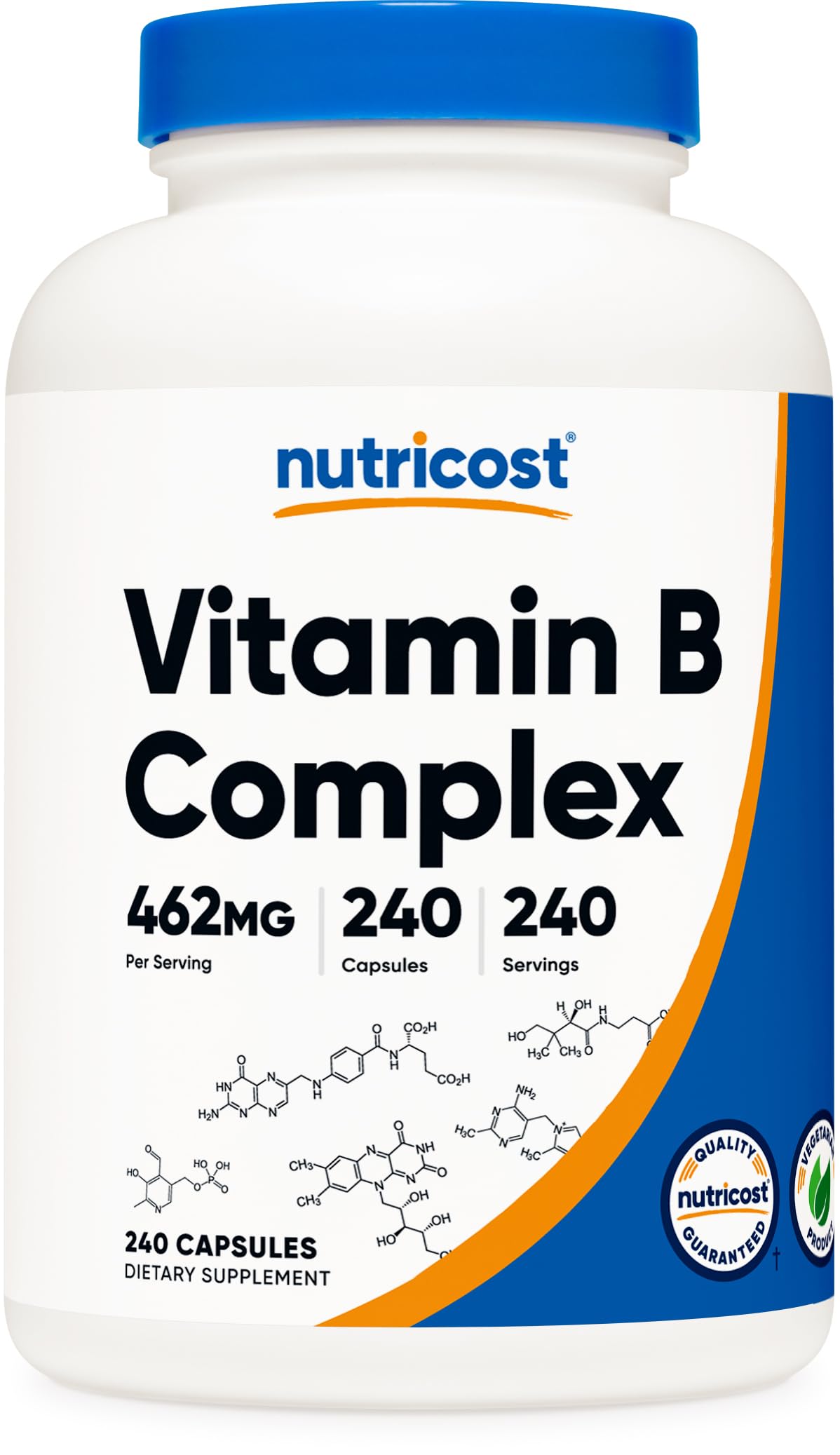 Foto 2 pulgar | Complemente El Complejo De Vitamina B Nutricost 460 Mg Con Vitamina C - Venta Internacional.