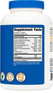 Foto 5 | Complemente El Complejo De Vitamina B Nutricost 460 Mg Con Vitamina C - Venta Internacional.