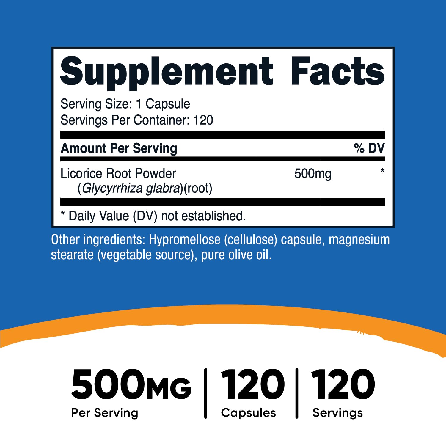 Foto 3 pulgar | Suplemento Nutricost De Raíz De Regaliz 500 Mg 120 Cápsulas - Venta Internacional.