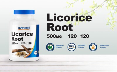 Foto 3 | Suplemento Nutricost De Raíz De Regaliz 500 Mg 120 Cápsulas - Venta Internacional.