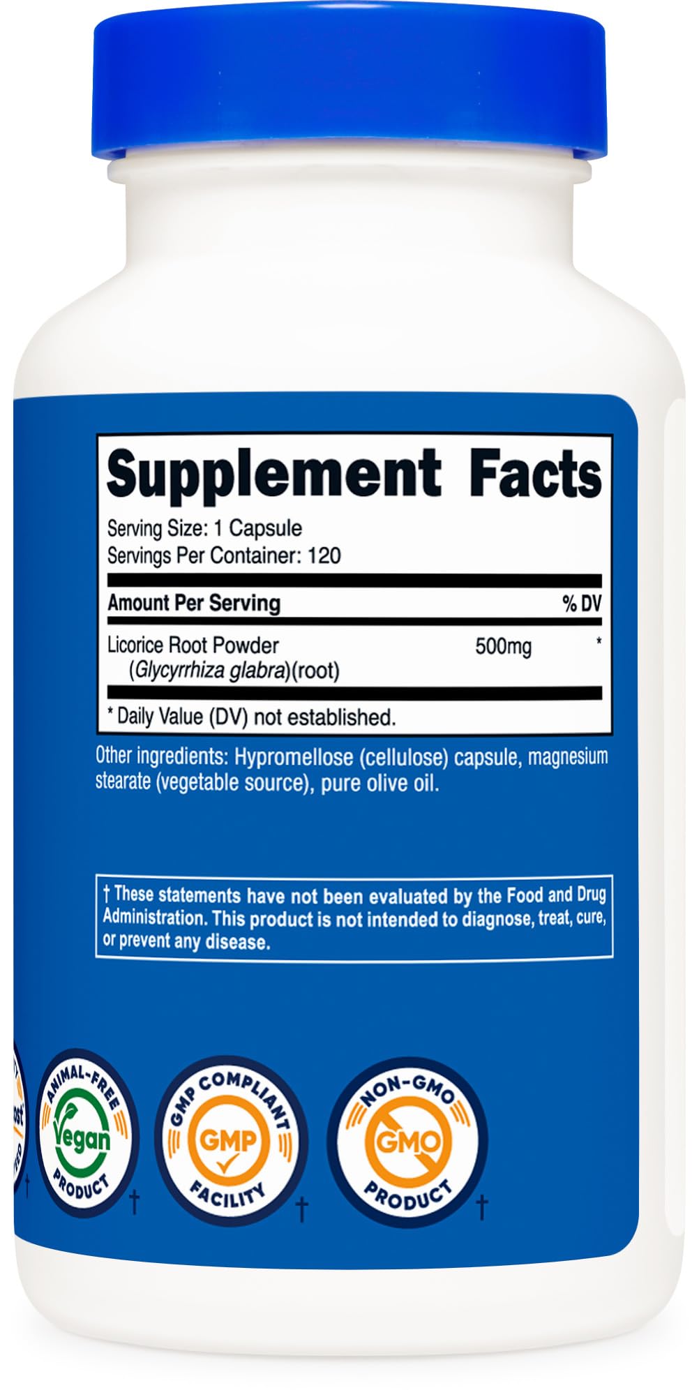 Foto 6 pulgar | Suplemento Nutricost De Raíz De Regaliz 500 Mg 120 Cápsulas - Venta Internacional.