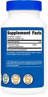 Foto 5 | Suplemento Nutricost De Raíz De Regaliz 500 Mg 120 Cápsulas - Venta Internacional.