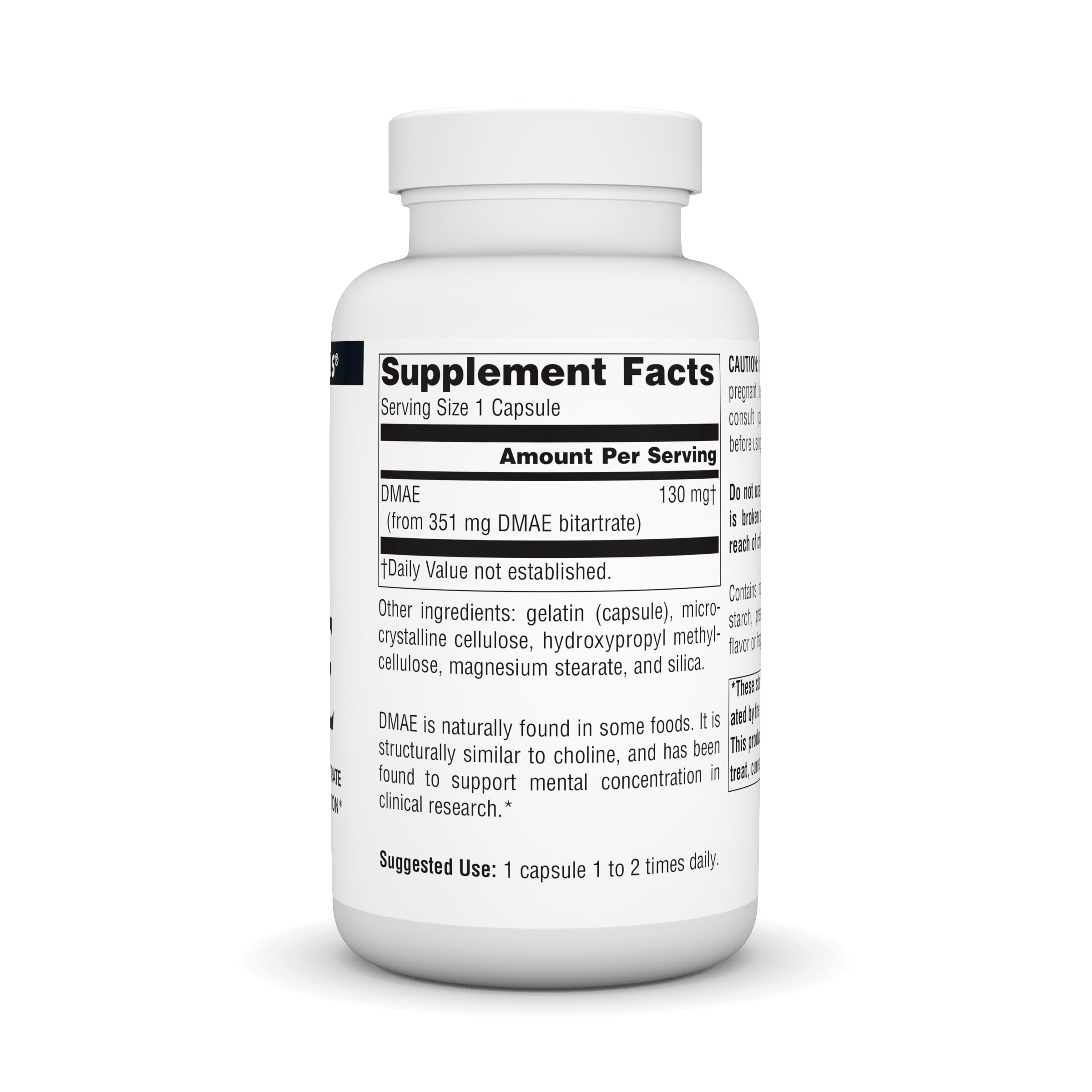 Foto 3 pulgar | Supplement Source Naturals, Dmae, Dimetilaminoetanol, 200 Cápsulas - Venta Internacional.