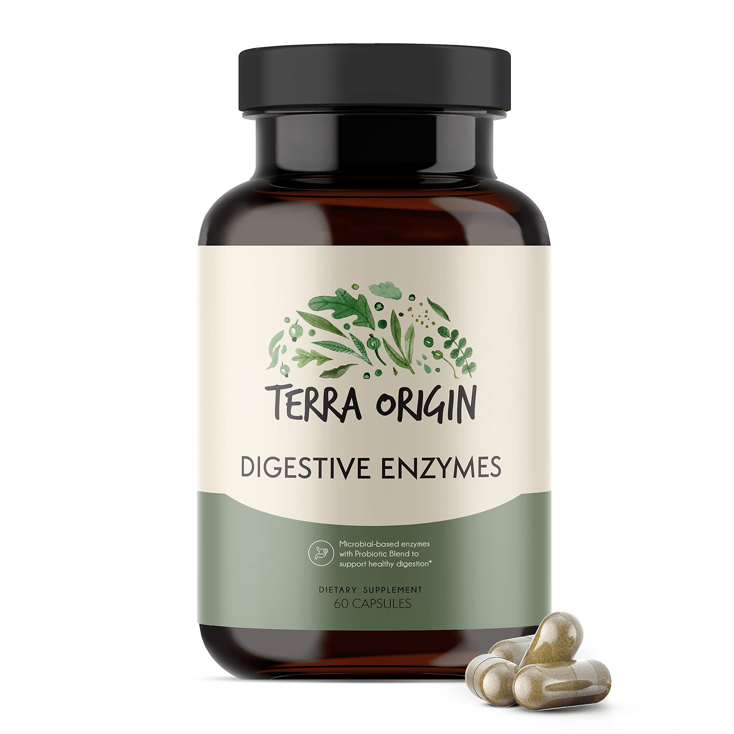 Suplemento Terra Origin Digestive Enzymes 60 Cápsulas - Venta Internacional.