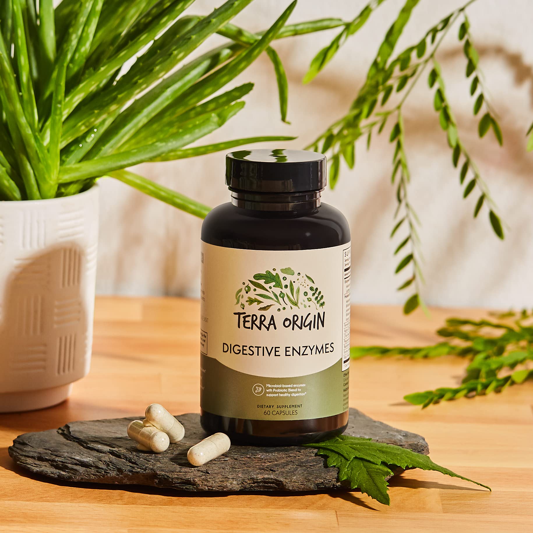 Foto 4 | Suplemento Terra Origin Digestive Enzymes 60 Cápsulas - Venta Internacional.