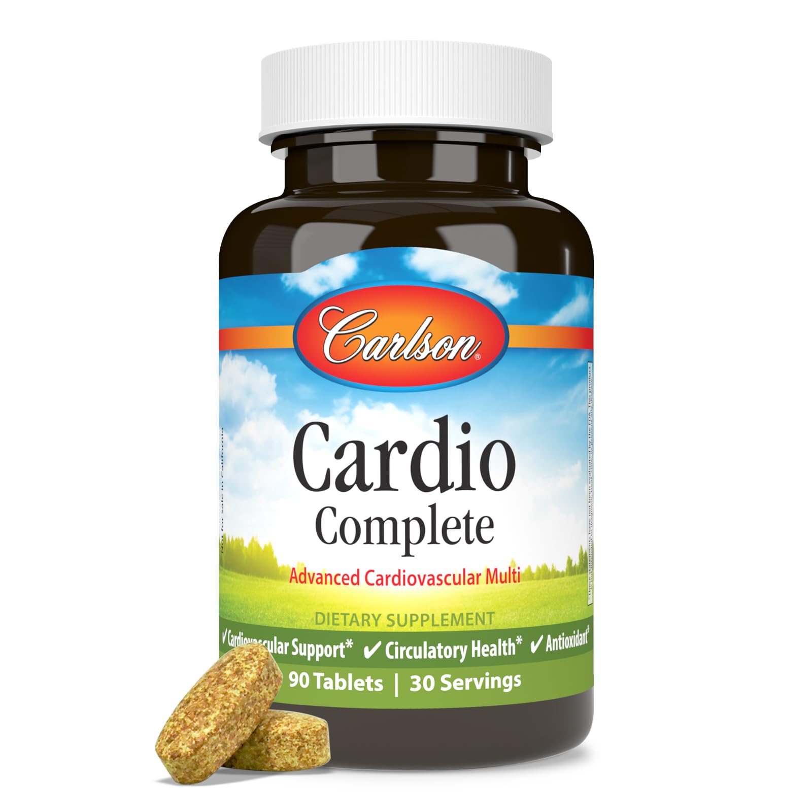 Foto 2 pulgar | Suplemento Carlson Cardio Complete Multivitamin 90 Comprimidos - Venta Internacional.
