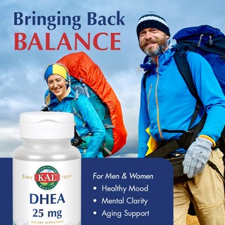 Foto 3 | Suplemento Kal Dhea En Tabletas Vegetarianas De 25 Mg, 60 Unidades - Venta Internacional.