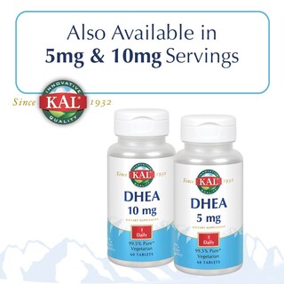 Foto 5 | Suplemento Kal Dhea En Tabletas Vegetarianas De 25 Mg, 60 Unidades - Venta Internacional.