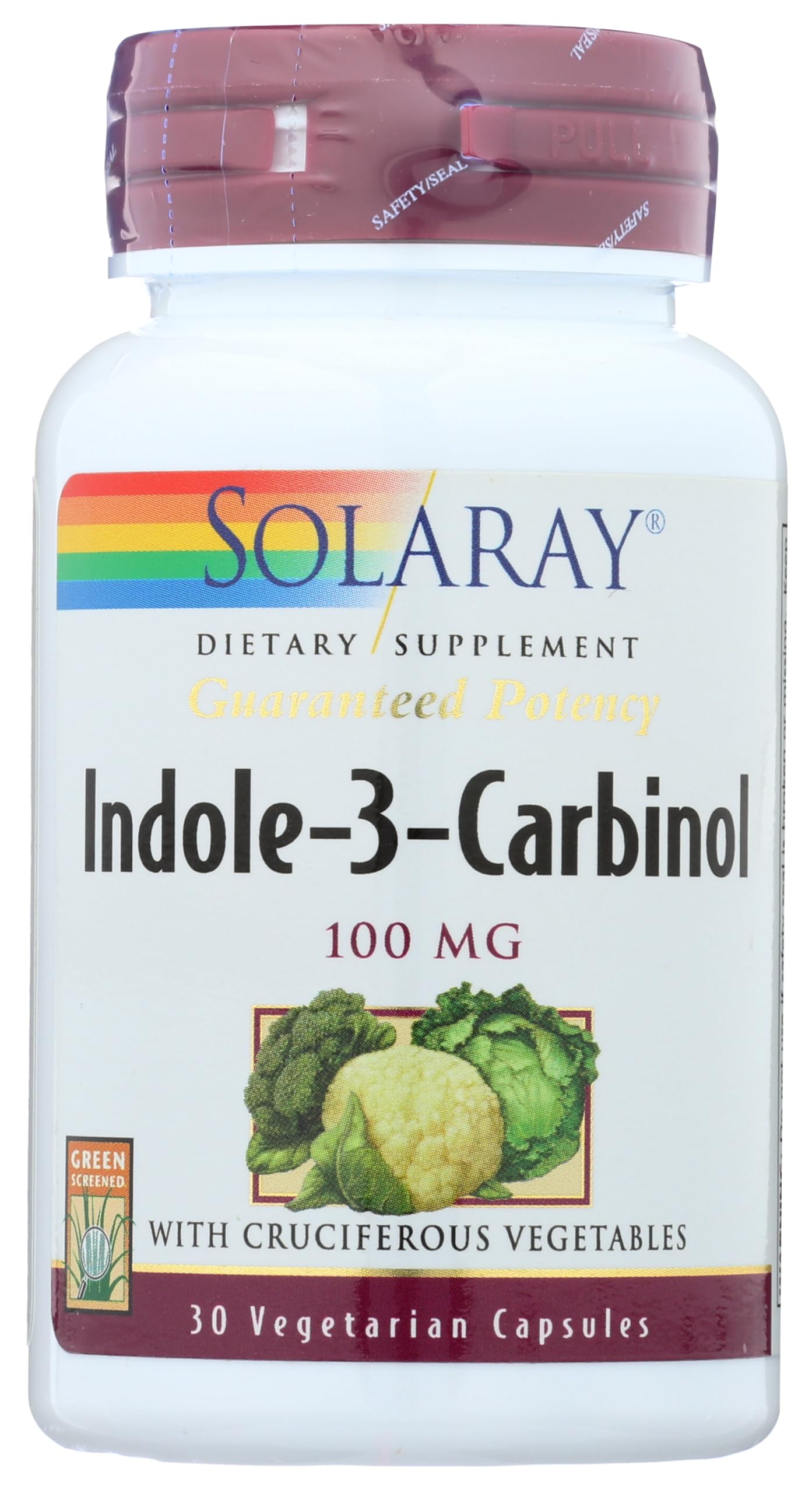 Foto 2 pulgar | Suplemento Solaray De Indol-3-carbinol 100 Mg 30 Cápsulas - Venta Internacional.