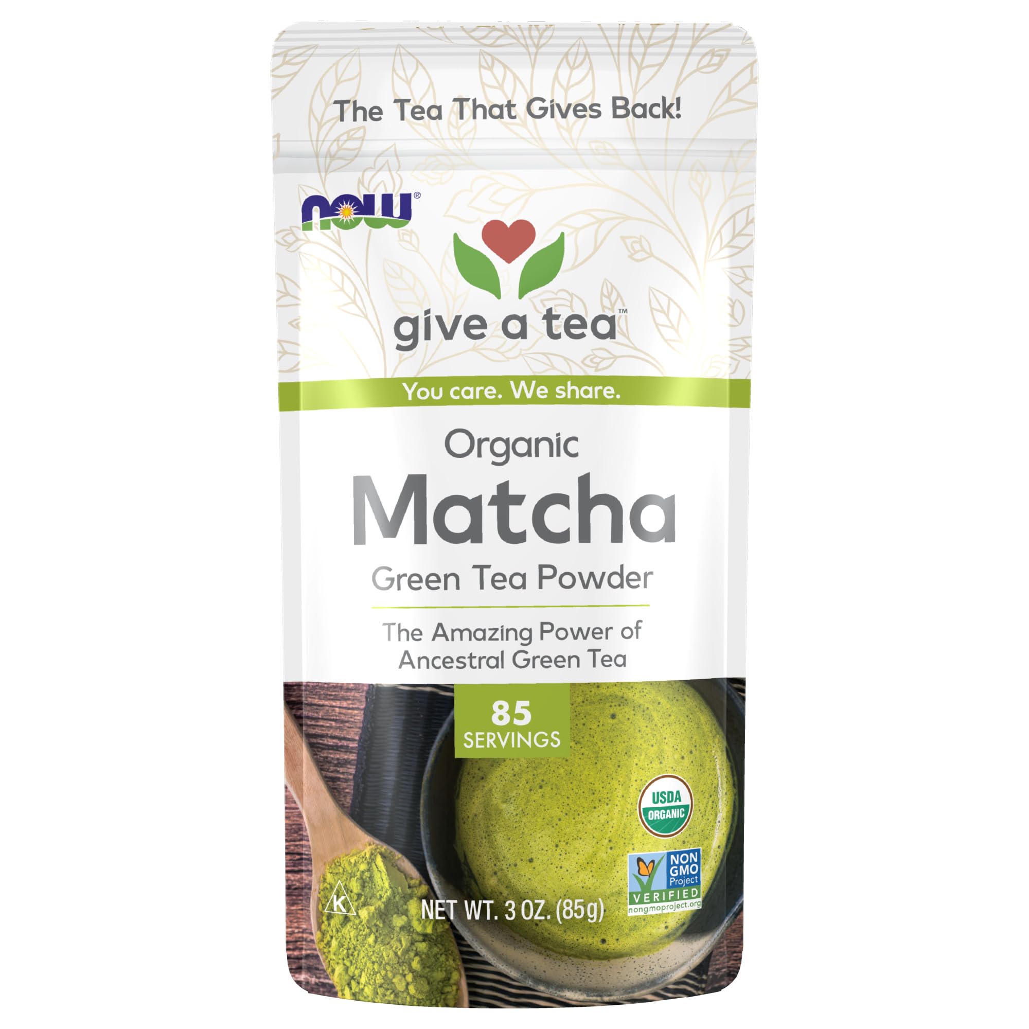 Foto 2 pulgar | Té Verde Matcha En Polvo Now Foods, 85 Ml, Certificado Orgánico - Venta Internacional.