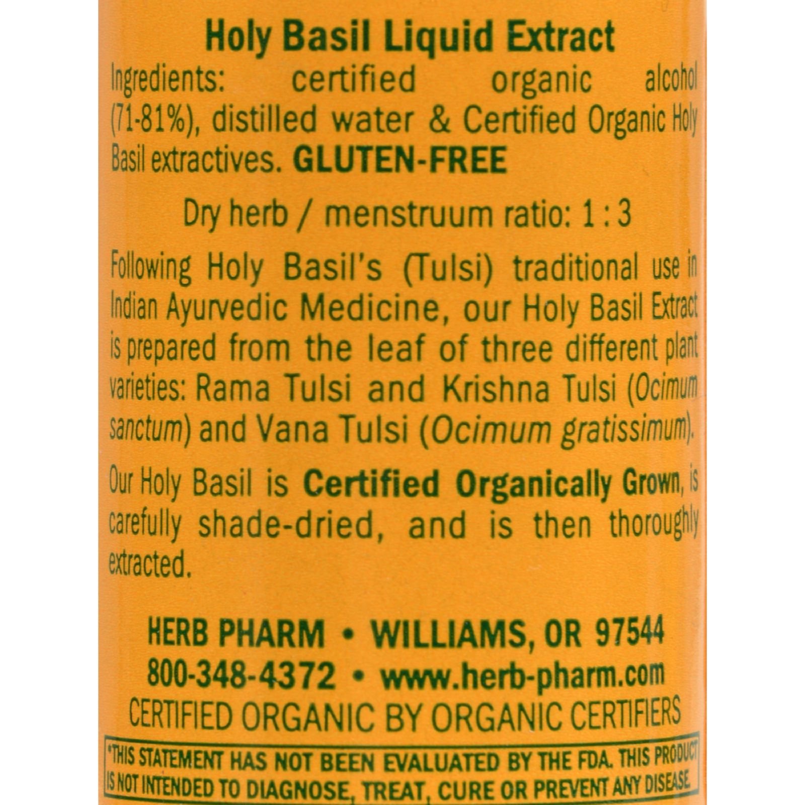 Foto 3 pulgar | Extracto De Albahaca Sagrada Herb Pharm 30 Ml - Venta Internacional.