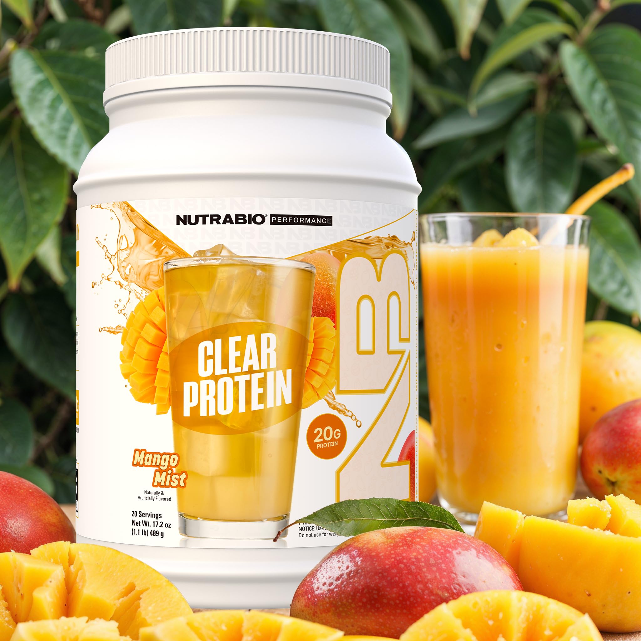 Foto 4 | Proteína En Polvo Nutrabio Clear Whey Isolate Mango Mist 20s - Venta Internacional.