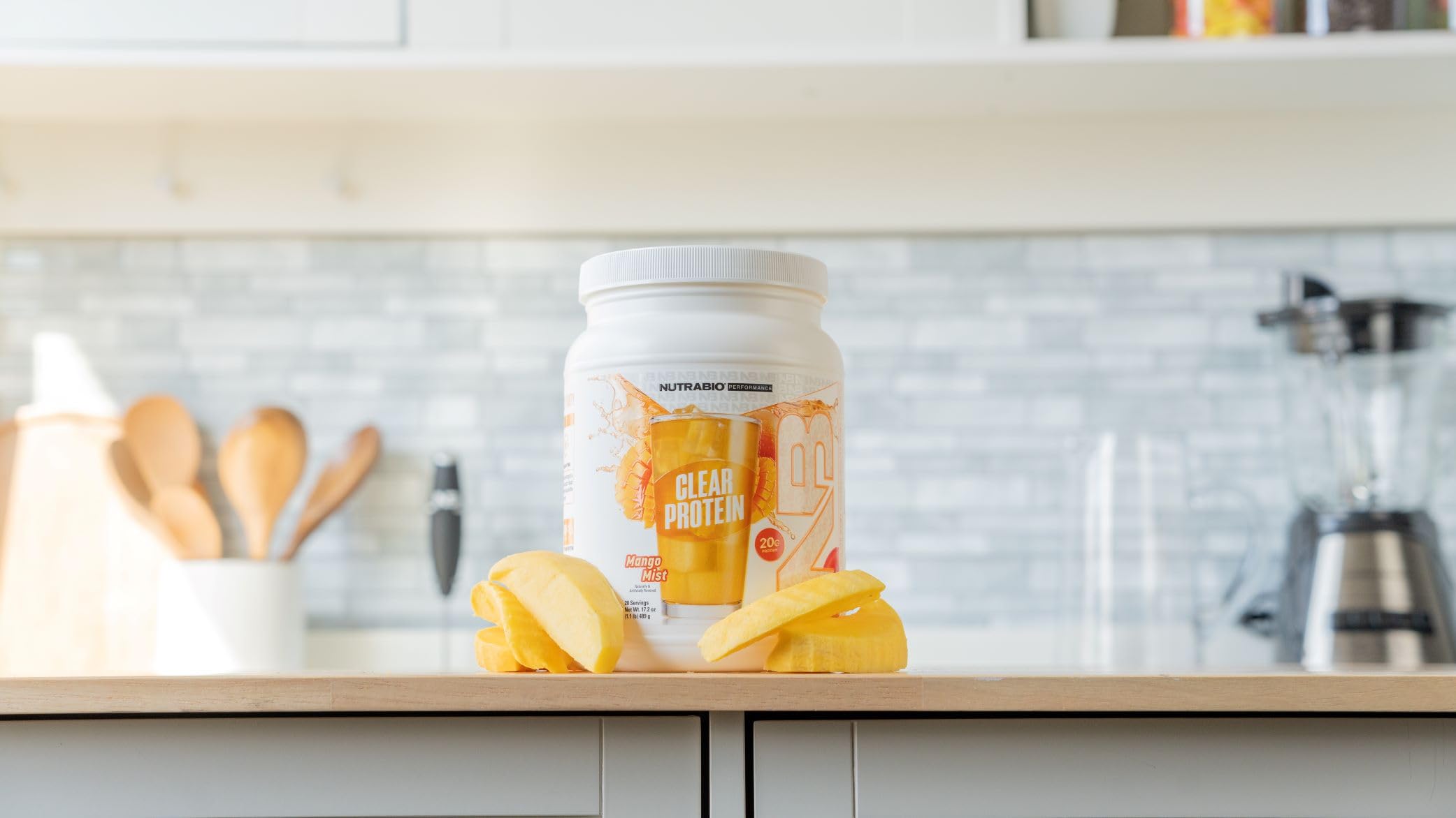 Foto 6 pulgar | Proteína En Polvo Nutrabio Clear Whey Isolate Mango Mist 20s - Venta Internacional.