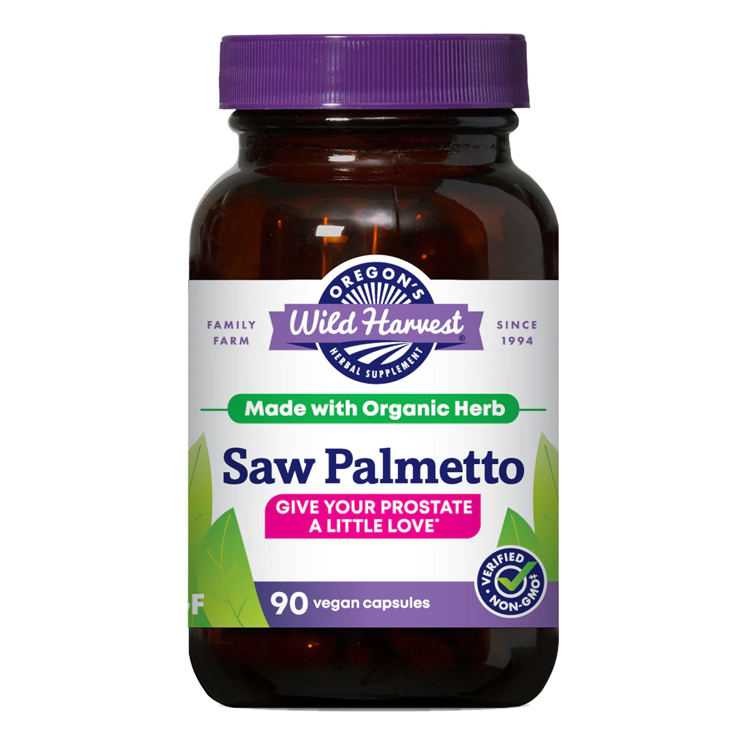 Foto 2 pulgar | Suplemento Oregon Wild Harvest Saw Palmetto 90 Cápsulas - Venta Internacional.