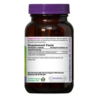 Foto 2 | Suplemento Oregon Wild Harvest Saw Palmetto 90 Cápsulas - Venta Internacional.