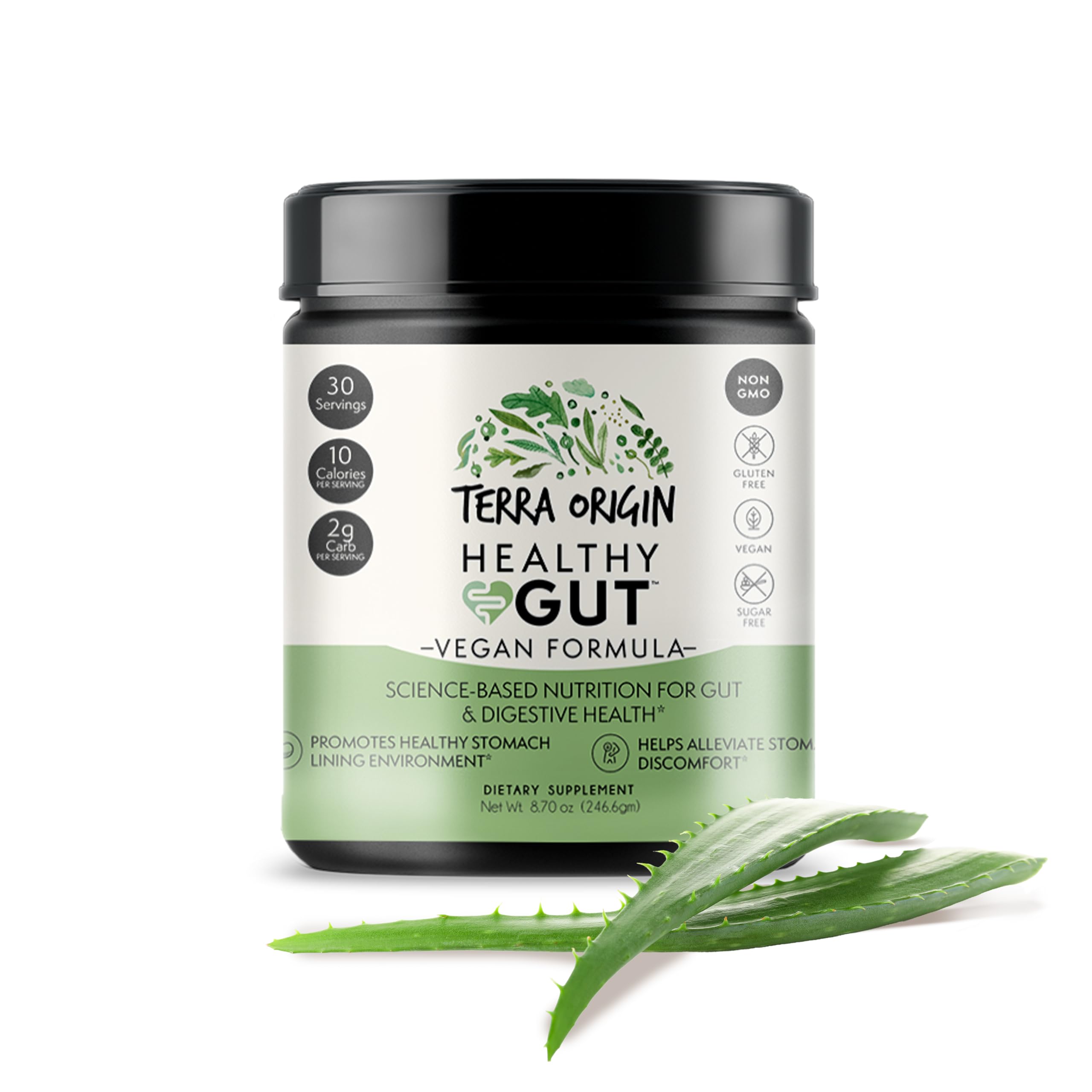 Suplemento Terra Origin Healthy Gut Vegan Con L-glutamina - Venta Internacional.