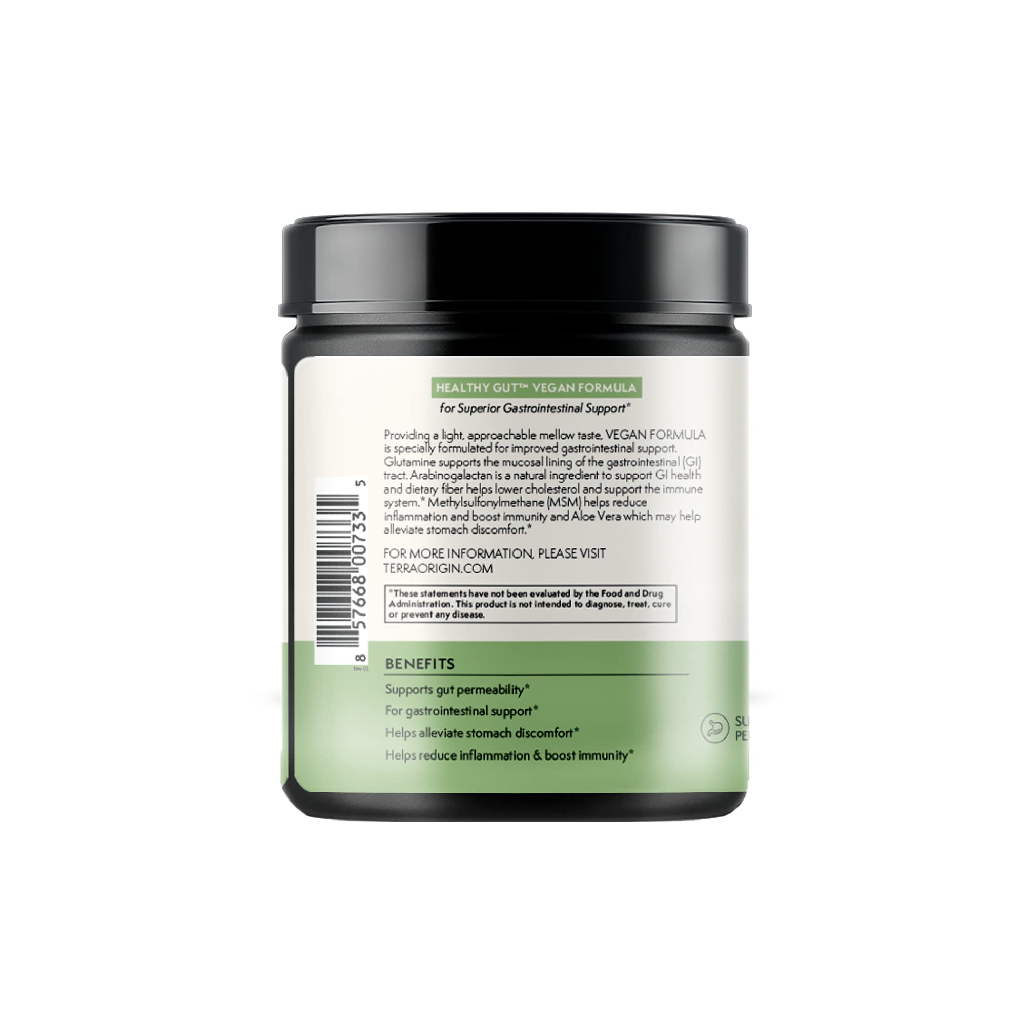 Foto 7 pulgar | Suplemento Terra Origin Healthy Gut Vegan Con L-glutamina - Venta Internacional.