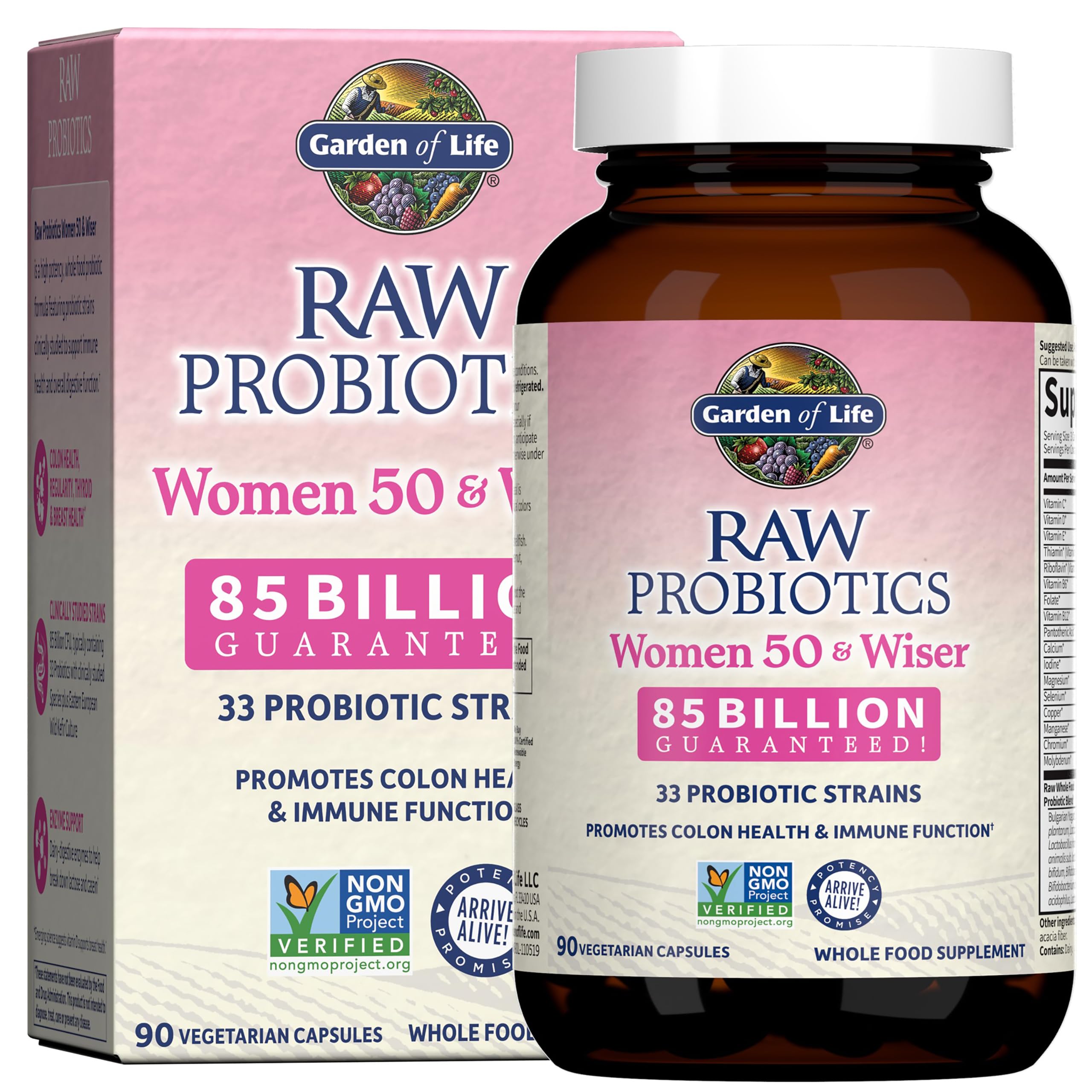 Foto 2 pulgar | Suplemento Garden Of Life Raw Probiotics Para Mujeres Mayores De 50 Años - Venta Internacional.