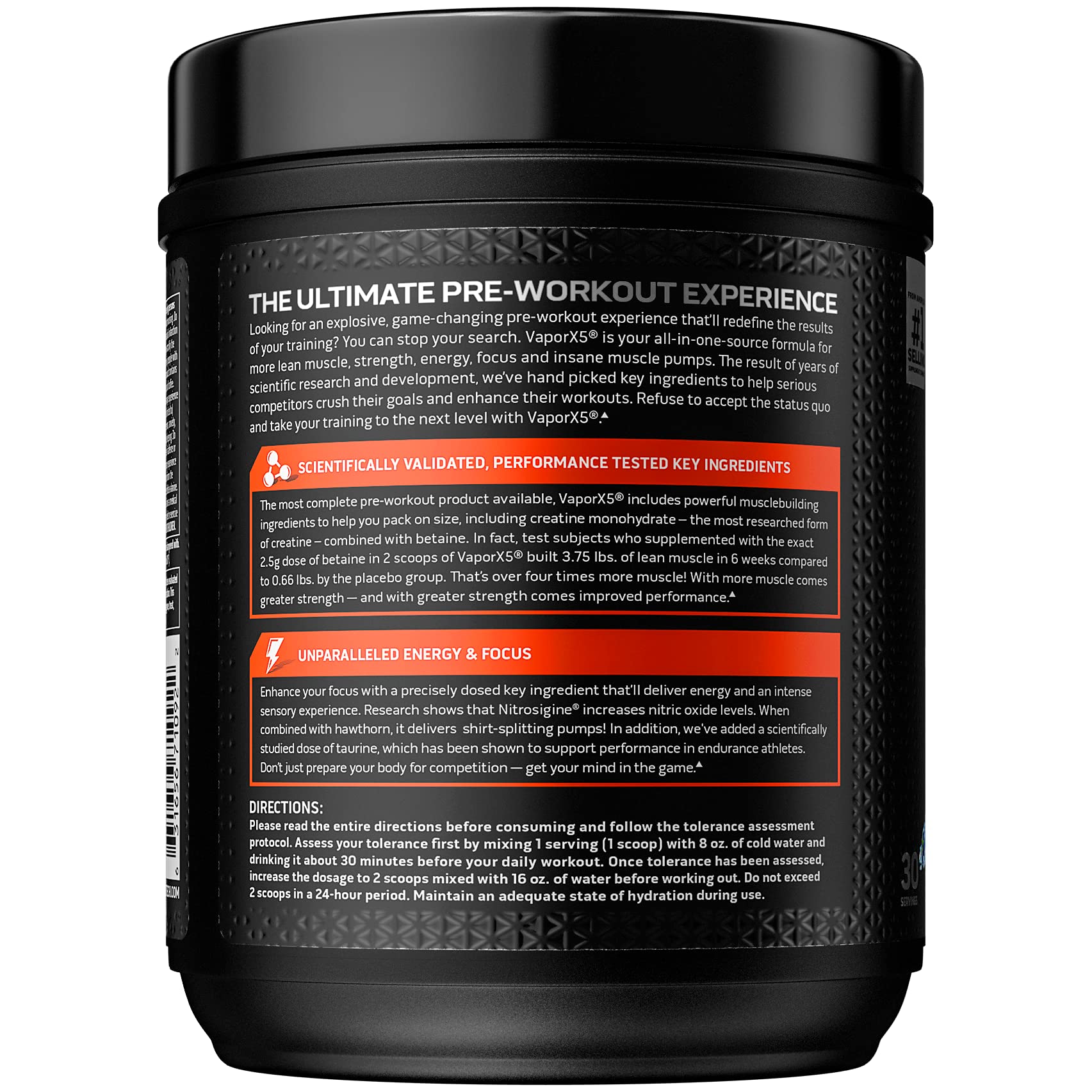 Foto 7 pulgar | Polvo Para Antes Del Entrenamiento Muscletech Vapor X5 Blue Raspberry - Venta Internacional.