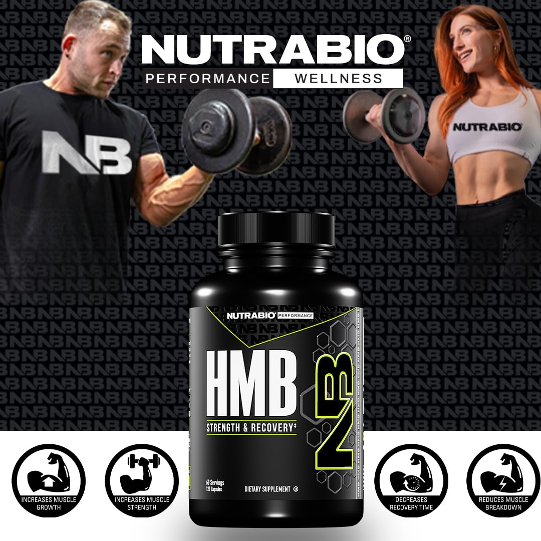 Foto 5 pulgar | Suplemento Nutrabio Hmb 1000 Mg 120 Cápsulas Para Hombres - Venta Internacional.