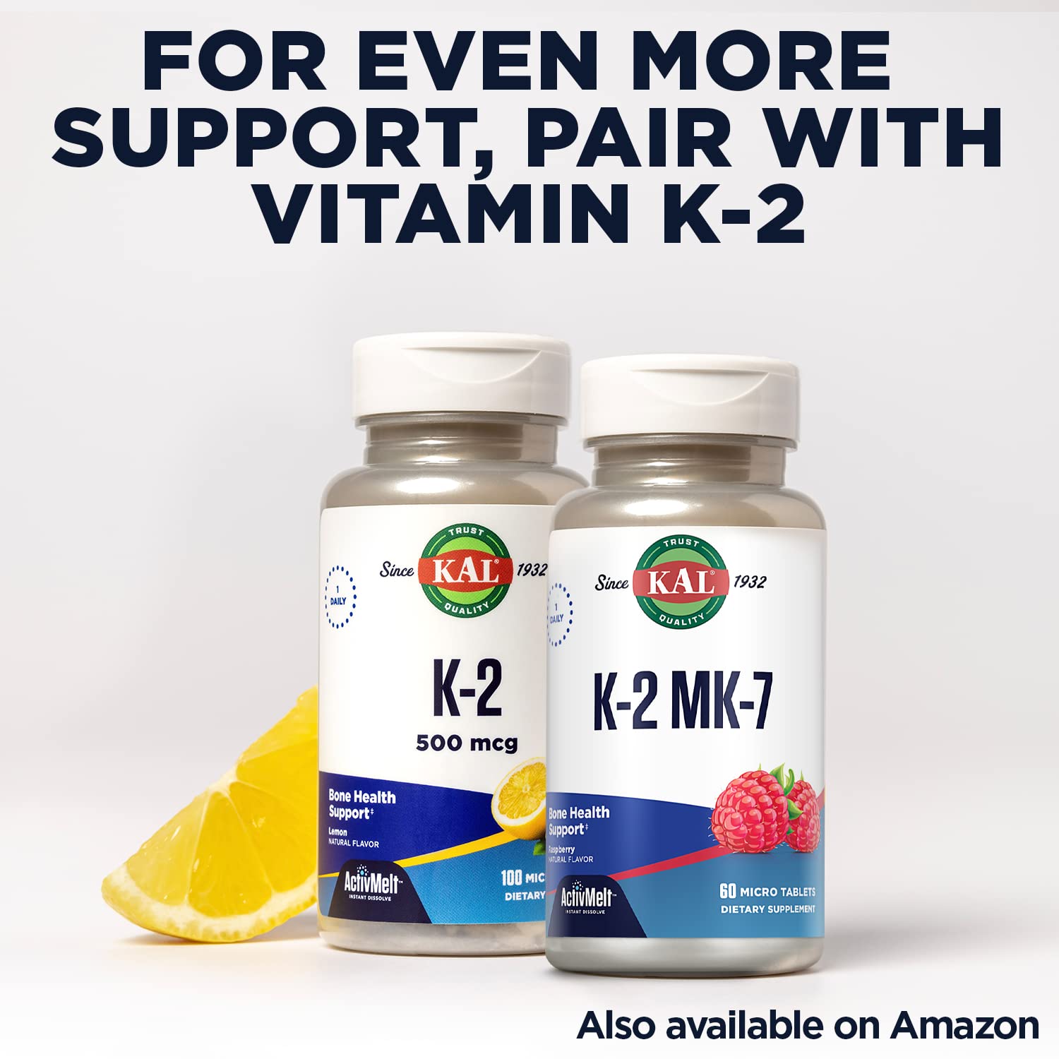 Foto 7 | Suplemento Kal De Vitamina D3, 5000 Ui, 125 Mcg, Masticables - Venta Internacional.