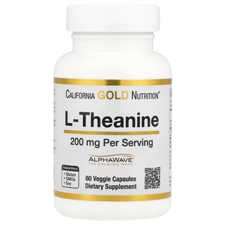 Foto 1 | Suplemento California Gold Nutrition L-teanina 200 Mg 60 Cápsulas - Venta Internacional.