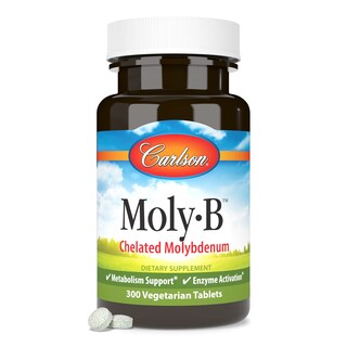 Foto 5 | Suplementos De Molibdeno Quelado Carlson Moly-b 300 Tabletas - Venta Internacional.