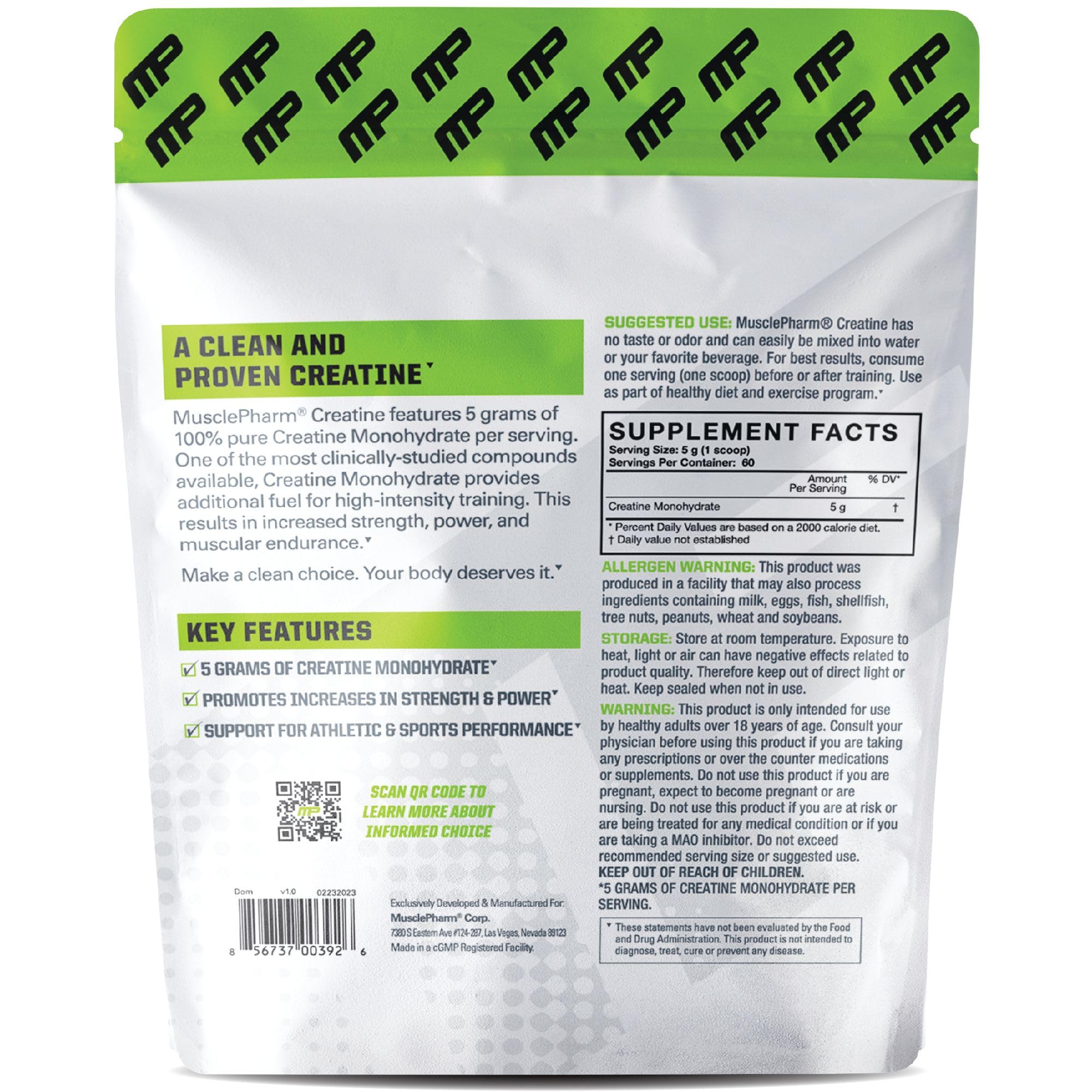 Foto 3 pulgar | Suplemento Muscle Builder & Recovery Musclepharm Creatina - Venta Internacional.