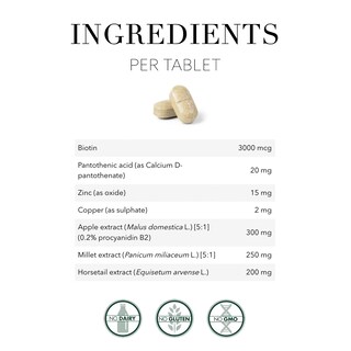 Foto 5 | Suplemento New Nordic Hair Volume Tablets 3000 Mcg De Biotina 90 Unidades - Venta Internacional.